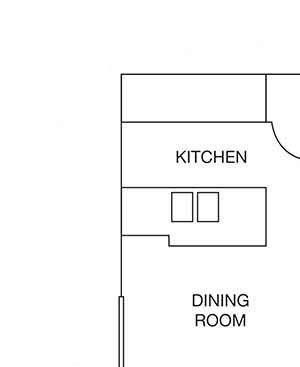 Two bedroom floor plan